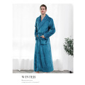 Winter's new matching pyjamas long pyjamas men's and women's thickened bathrobes